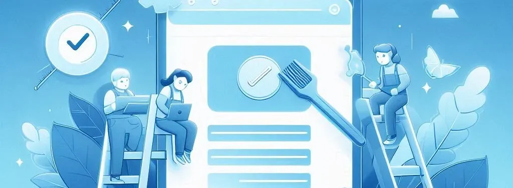 Blauwtint Onderhoudpagina